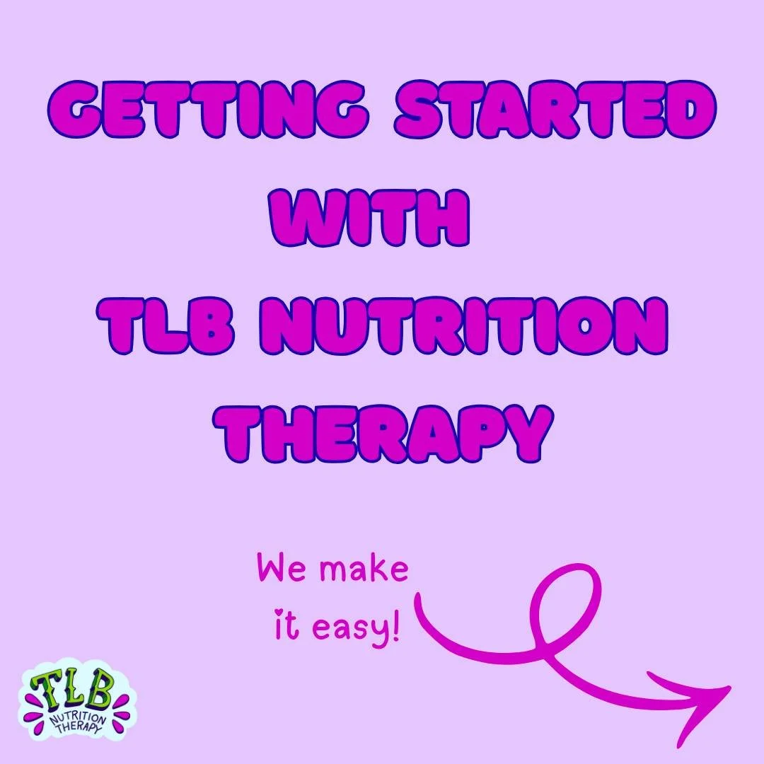 Getting started with TLB Nutrition Therapy is easy
1️⃣ Visit our website
2️⃣ Scroll down and fill out the contact form
3️⃣ Upload your insurance info &mdash; we&rsquo;ll check your benefits for you
4️⃣ Go ahead and schedule your intro call with Tina 