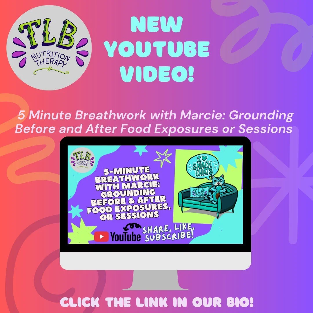 ✨ NEW YOUTUBE VIDEO ✨
Food exposures, appointments, or tough food moments can bring up a lot in the body &mdash; and sometimes we just need a few minutes to reset.
In this 5-minute guided breathwork, Marcie walks you through a grounding practice you 