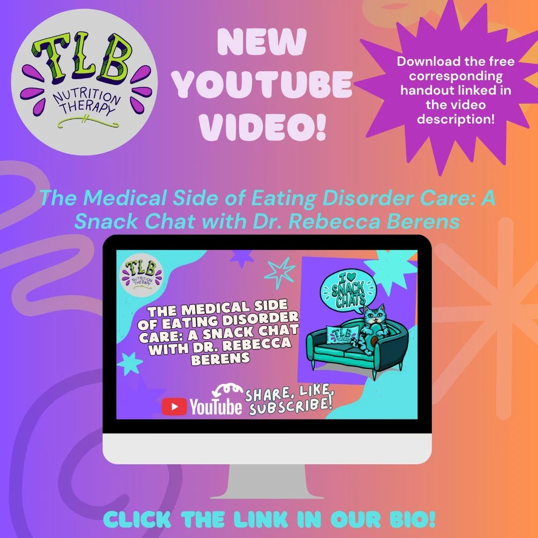 New Snack Chats with TLB 🎙️

In this episode, Tina talks with Dr. Rebecca Berens, family physician and founder of Vida Family Medicine, about what eating disorder&ndash;informed medical care should really look like. They unpack how providers assess 