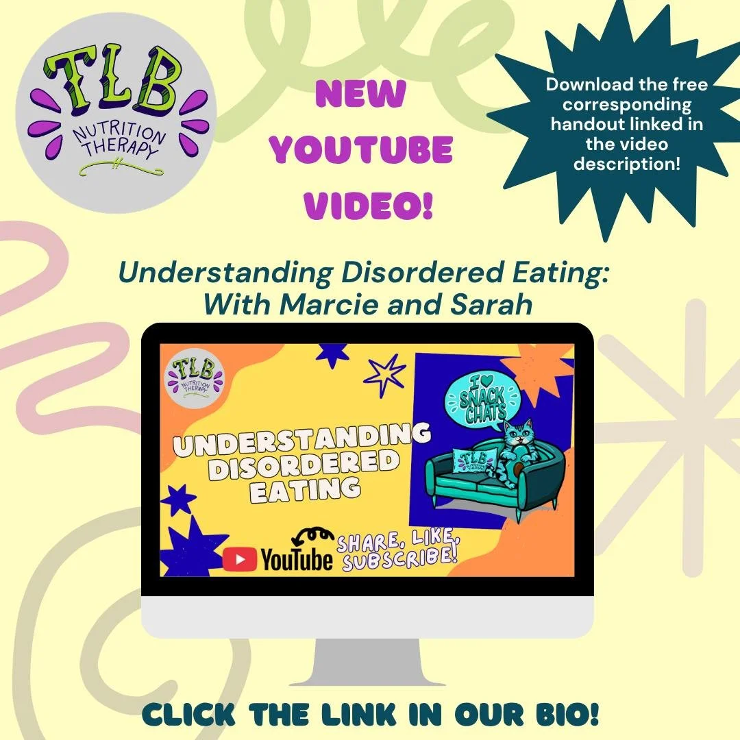 In this episode of Snack Chats, Sarah + Marcie dive into disordered eating&mdash;what it is, how it&rsquo;s different from a diagnosed eating disorder, and why you don&rsquo;t need a label to deserve support.
Disordered eating can show up as food rul