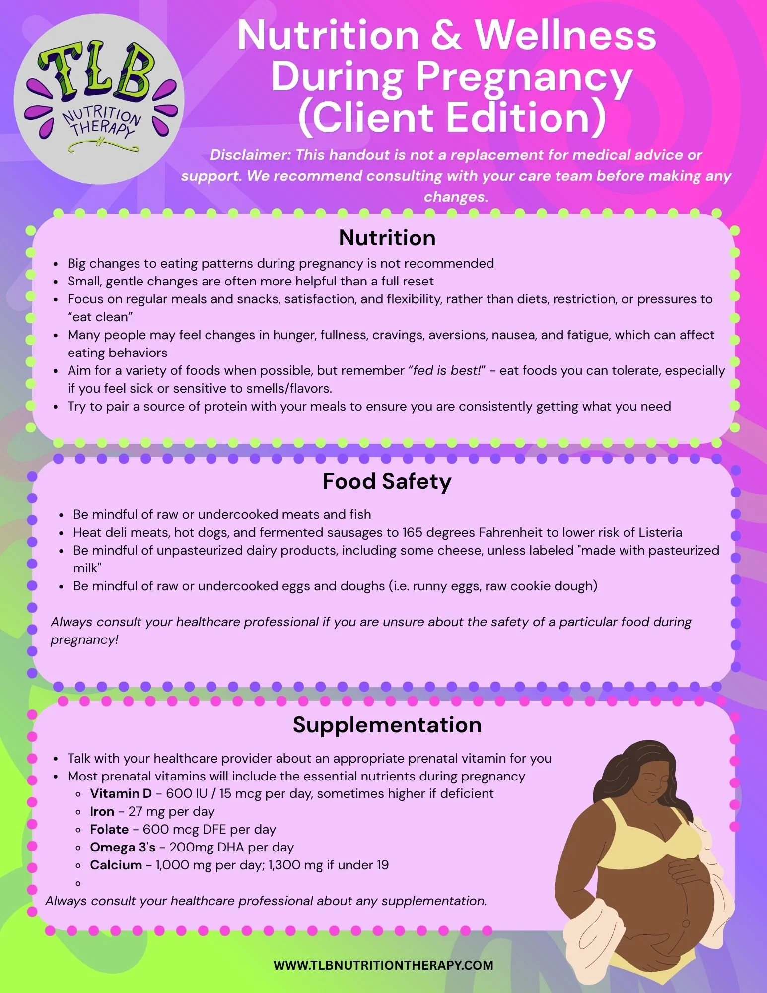 Pregnancy Nutrition Without the Pressure - For Clients