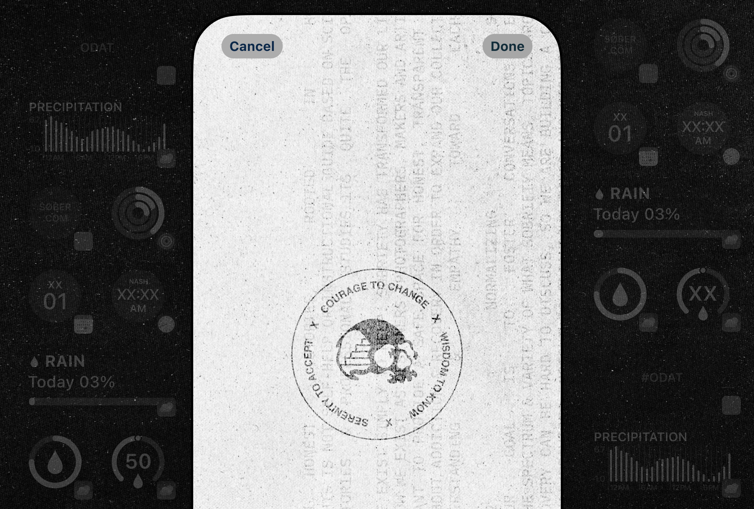 SØBER Principles Wallpaper (light)