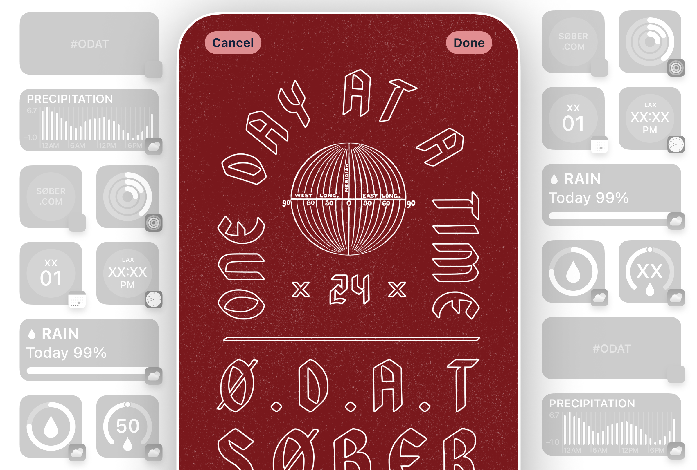 ØDAT Worldwide Wallpaper (red)