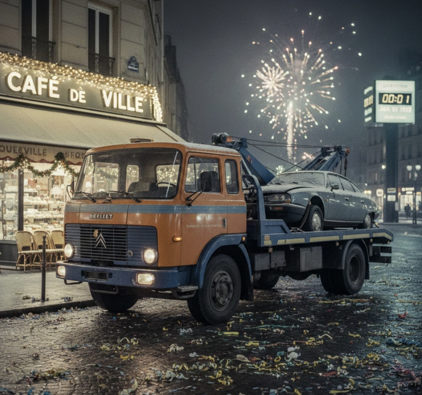 We ‘Celebrated’ New Year’s Eve in a Tow Truck