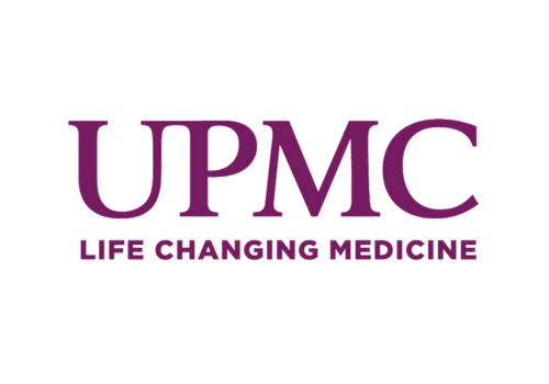 UPMC logo with purple text and the tagline 'Life Changing Medicine'