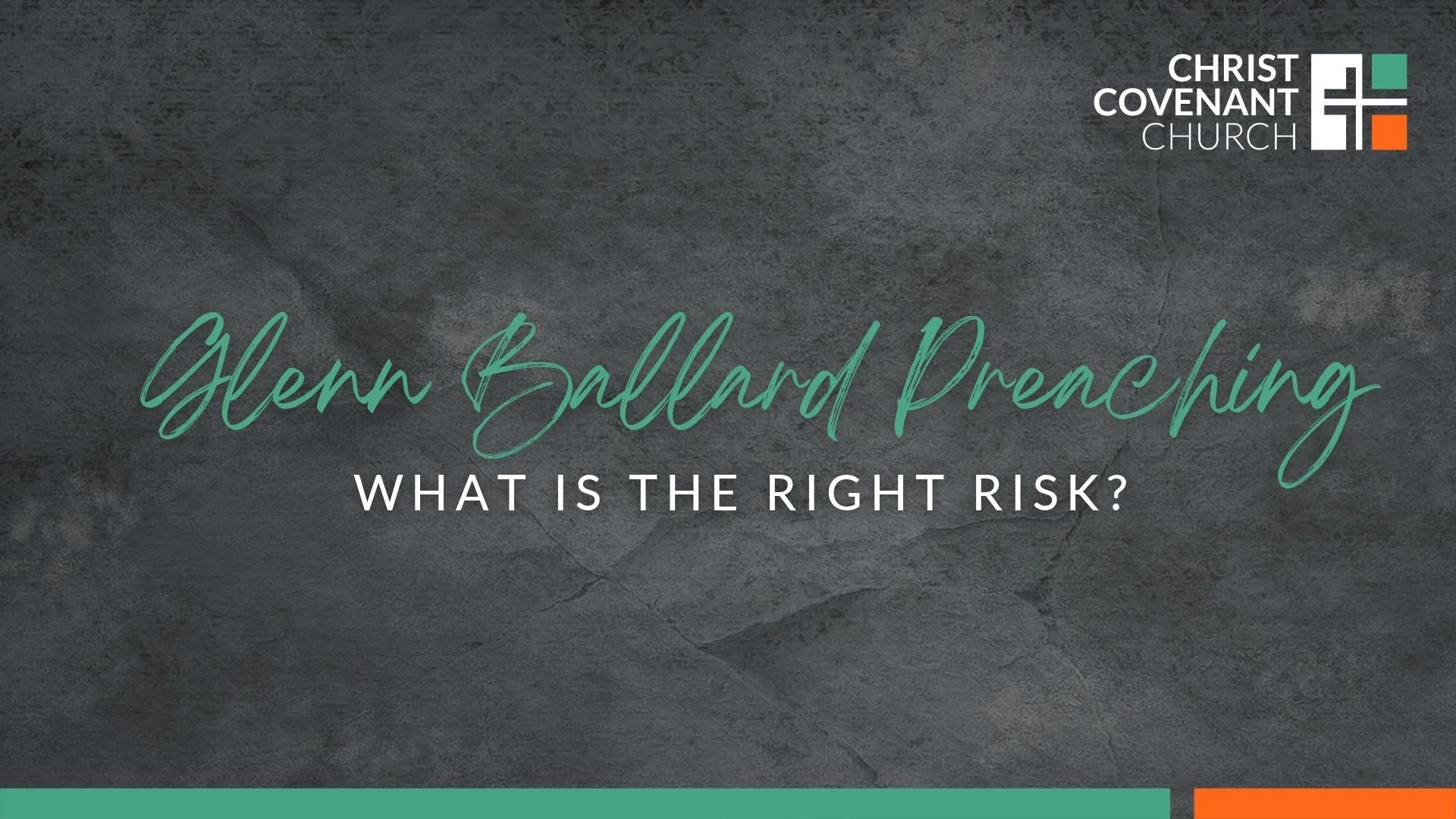 What is the Right Risk? - Glenn Ballard