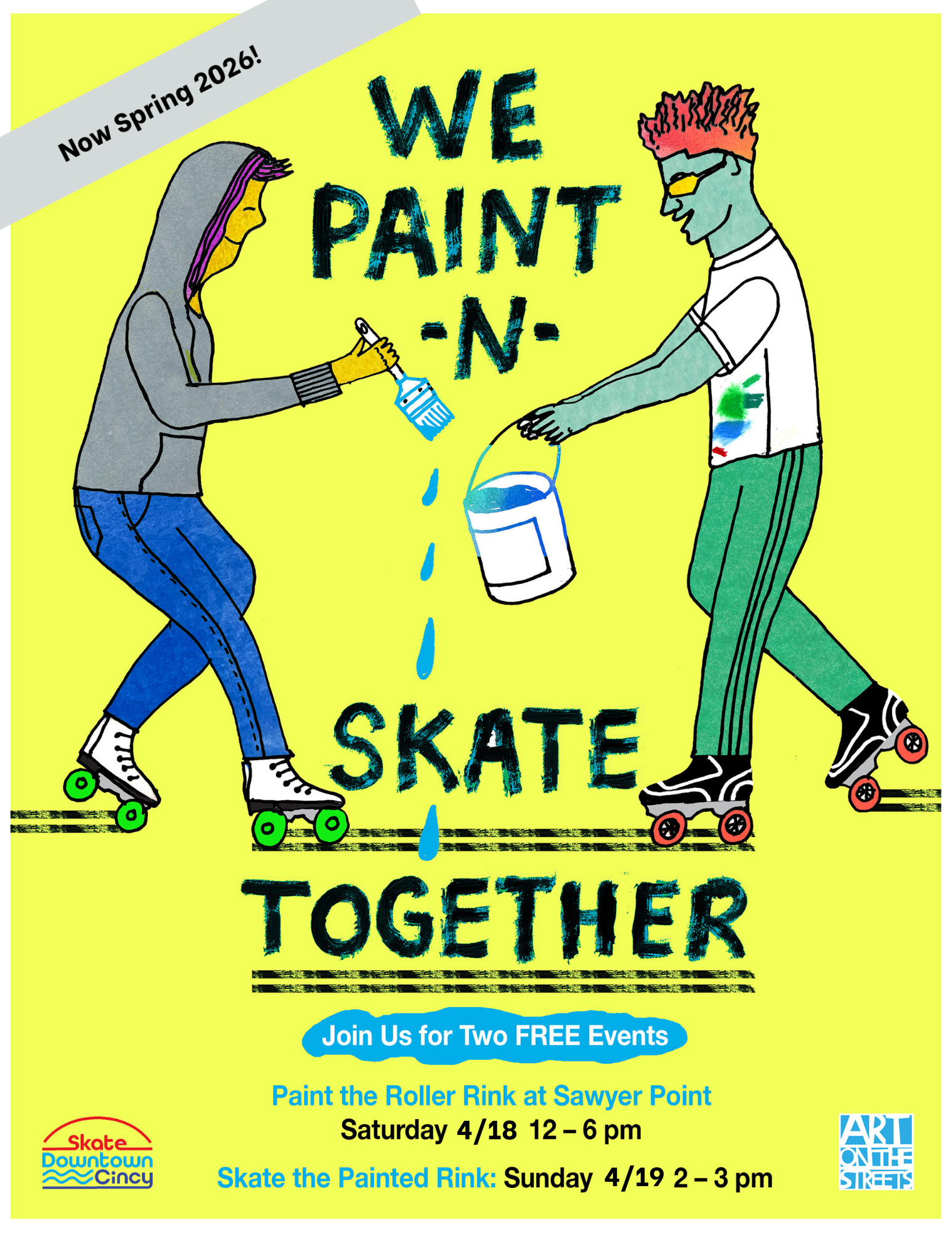 PaintNSkate - Day 1/2: Painting with Pam Kravetz
