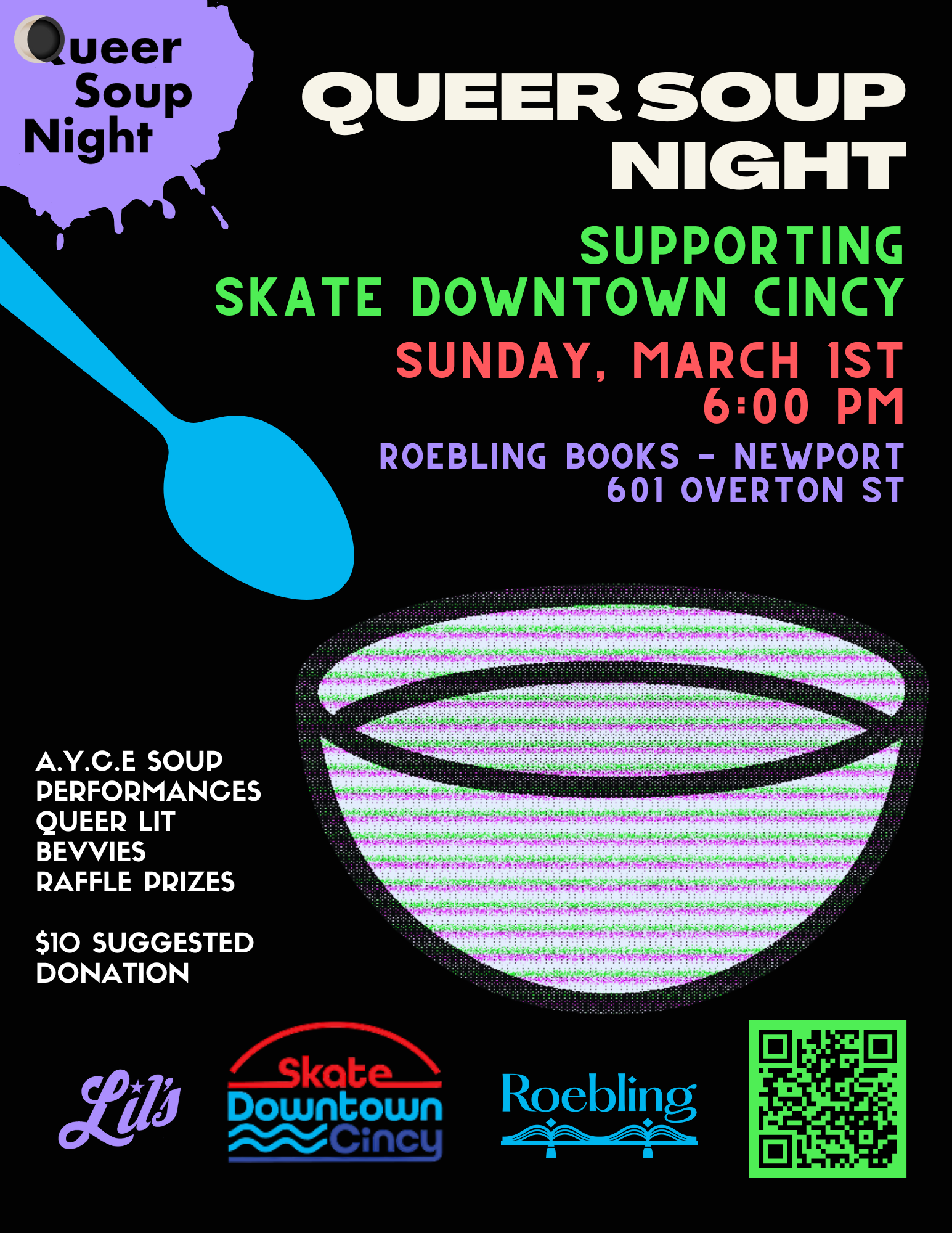 Queer Soup Night to benefit Skate Downtown Cincy