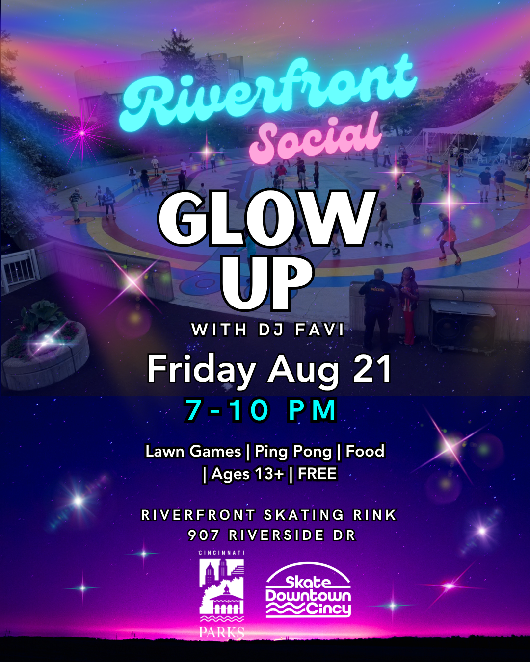 Riverfront Social Skate: Glow Up w/ DJ Favi