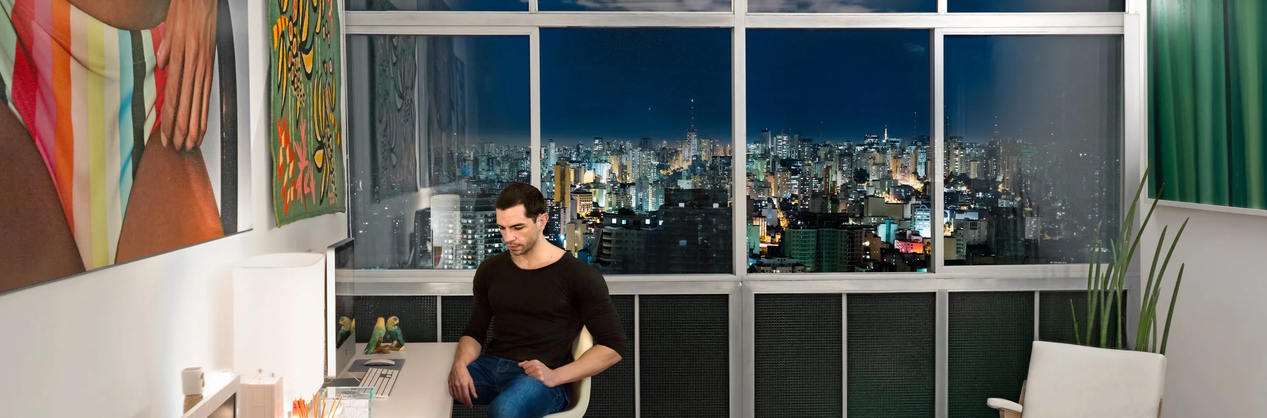 "Entrevistas XXXX" (2014) | 22x73cm | Impressão Fine art em metacrilato | Edição 2/5