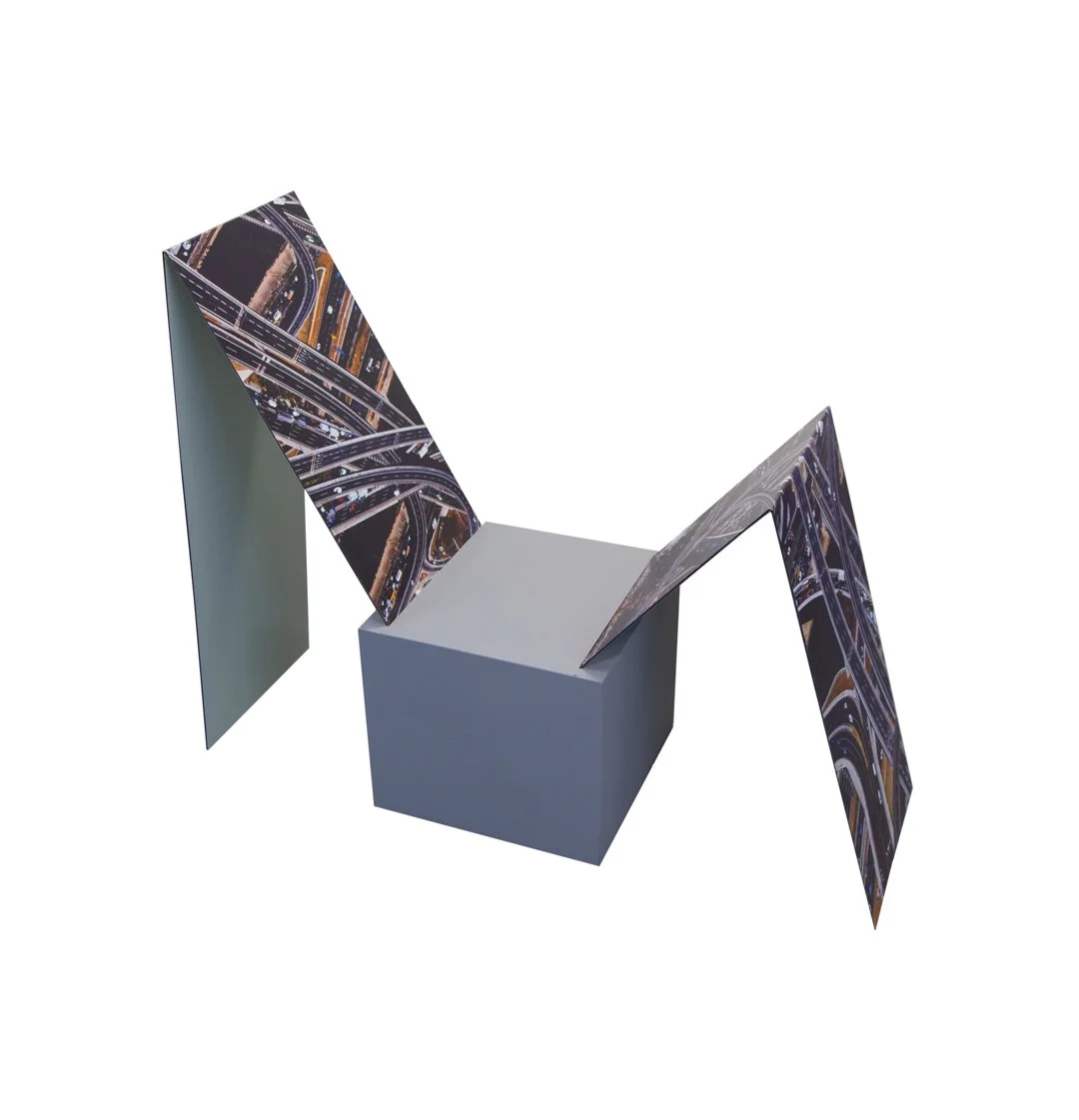 "Escultura VIII" (2014) | 76xX112x33cm |  Impressão UV em MDF pintada em verniz | Edição 2/5