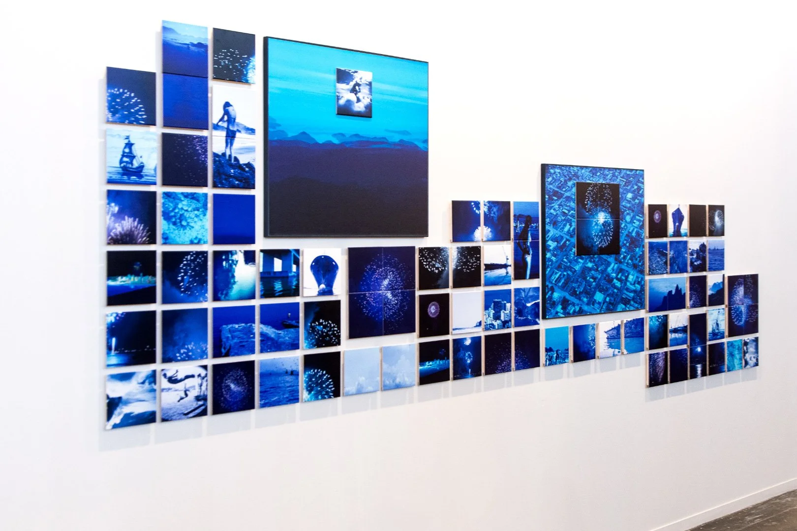 "Fogos" (2016) | 133x360cm | Impressão Fine art papel Hahnemühle photo RAG 308gms e azulejos com impressão UV | Edição 2/5