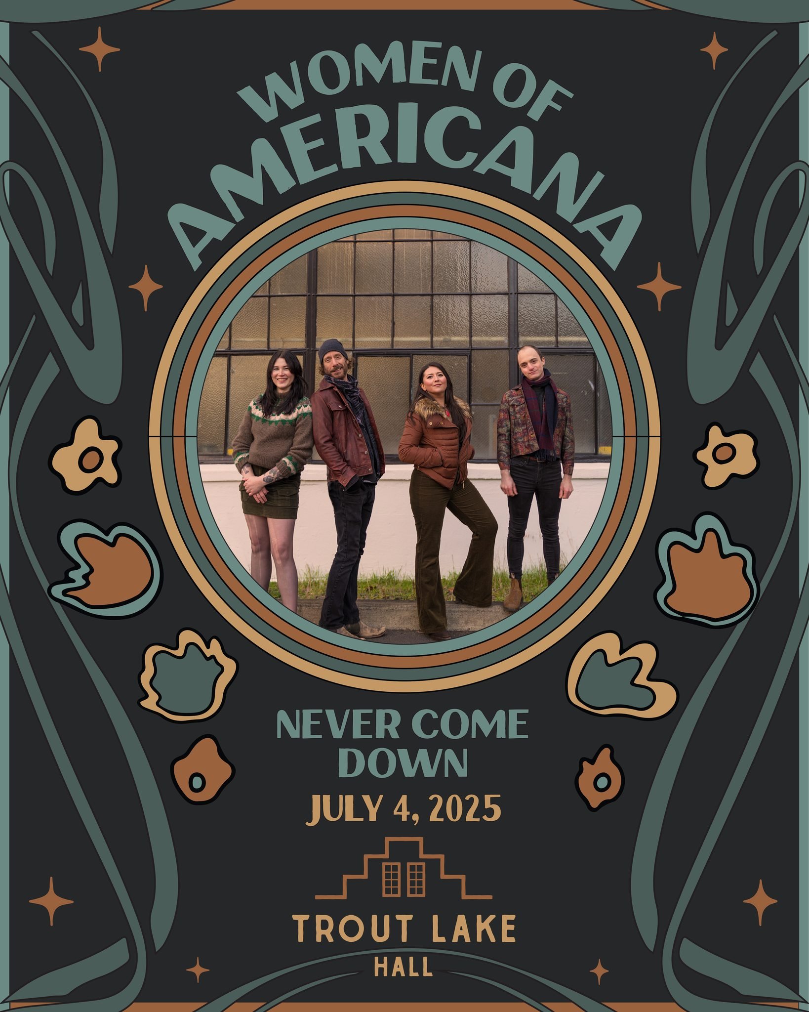🎟️ On Sale Now! 🎟️
Friday, July 4th • Never Come Down + The Local Honeys
$35 Advance // $40 Day Of Show
6pm Doors / 7pm Show • All Ages
It’s a bluegrass-fueled double bill you don’t want to miss! Gorge favorites @nevercomedow
