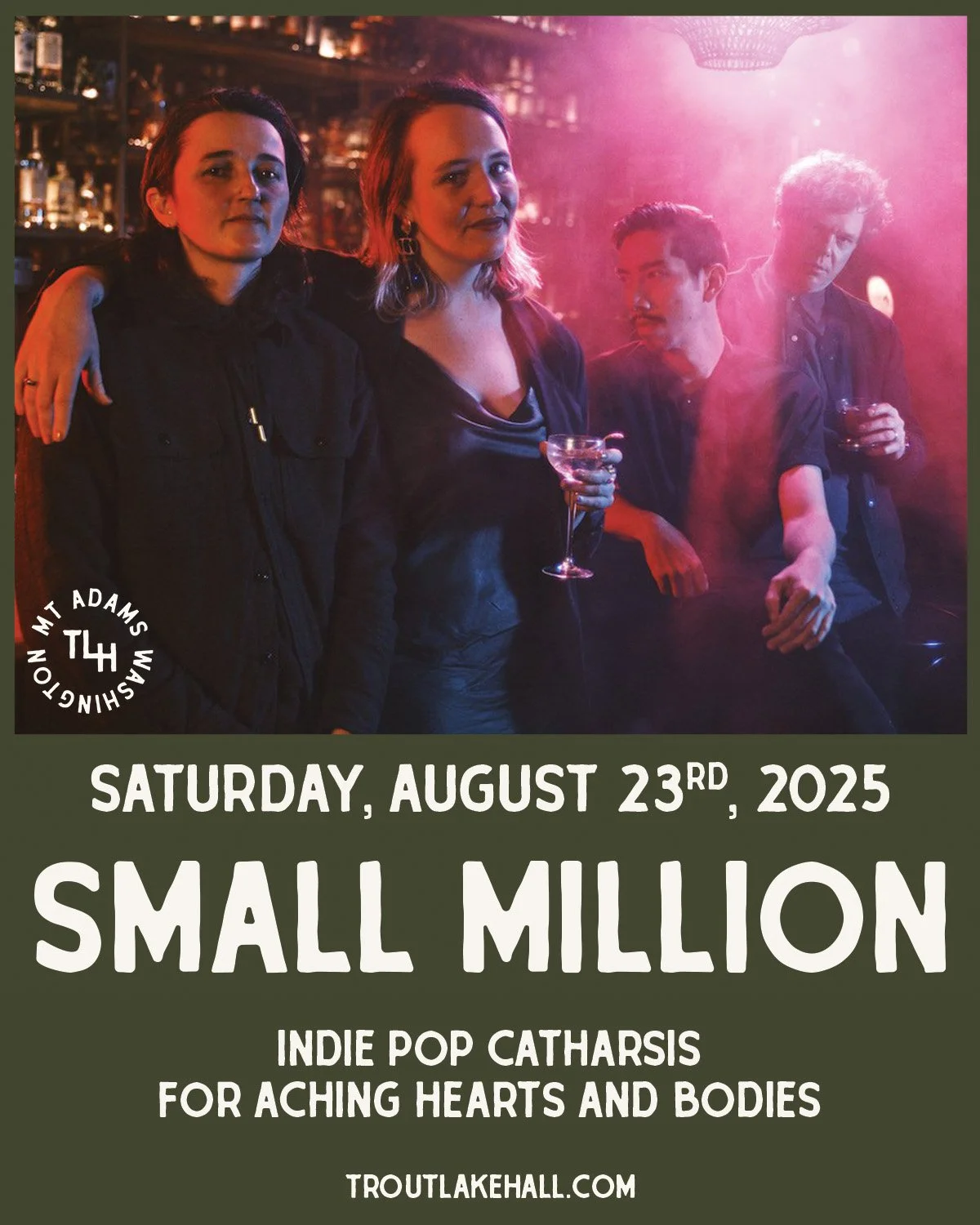 We’ve got a cathartic indie-pop double bill on the horizon, and if you’ve been needing to dance, reflect, feel something… this is your night.
Portland’s @small.million brings lush, emotionally charged songs built to move bod