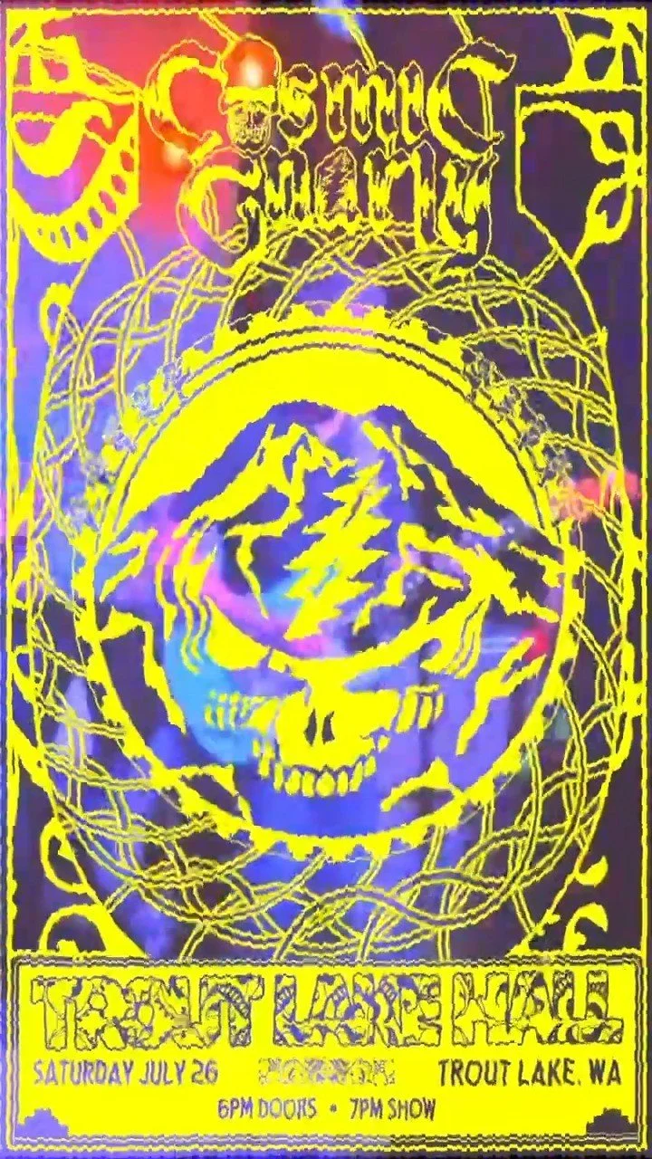 Deadheads, it’s time. 🎸
Cosmic Gnarly brings the full spirit, energy, and improvisational magic of the Grateful Dead to Trout Lake Hall this Saturday, July 26. From deep jams to heartfelt harmonies, it’s all about honoring the natural fl