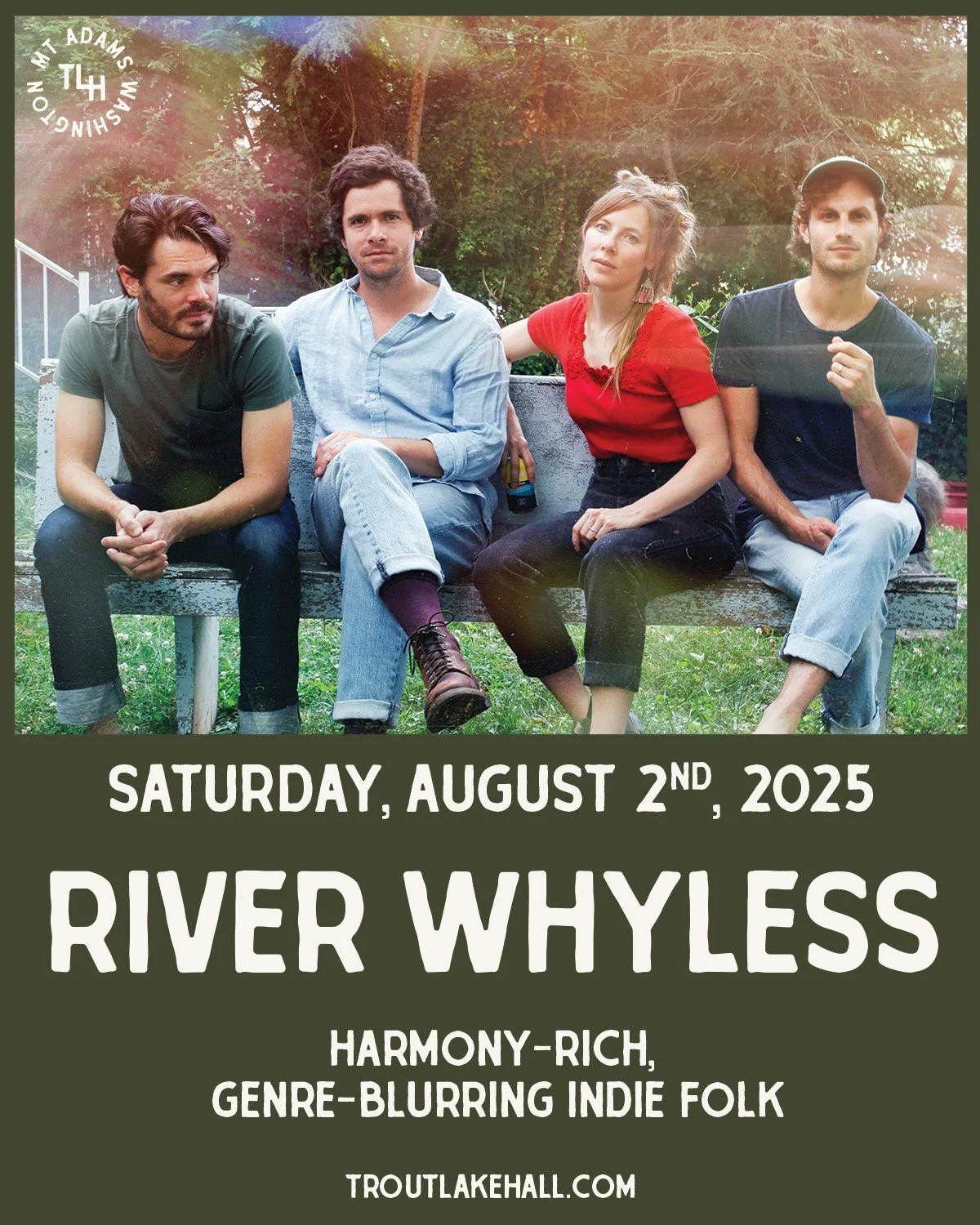 ✨ A night of harmony, heart, and indie-folk brilliance.
@riverwhyless brings their genre-blurring sound to the Gorge—layered harmonies, poetic songwriting, and a sonic curiosity that’s earned them love from NPR, Bonnaroo, and beyond. The