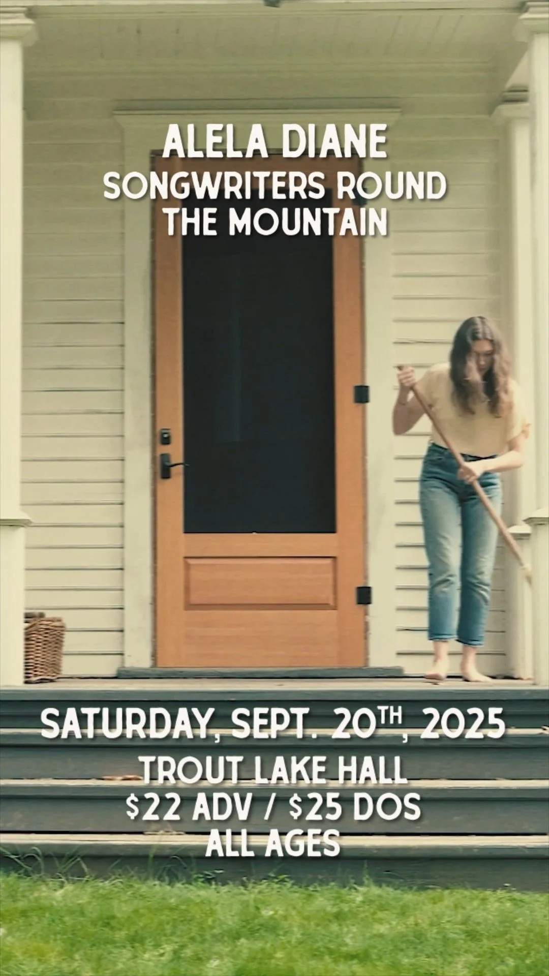 Alela Diane’s voice feels like it’s carried on the wind — timeless, intimate, and rooted in place. 🌾
Join us for Songwriters Round the Mountain on Saturday, Sept. 20, as she takes the spotlight in an evening dedicated to songcraft