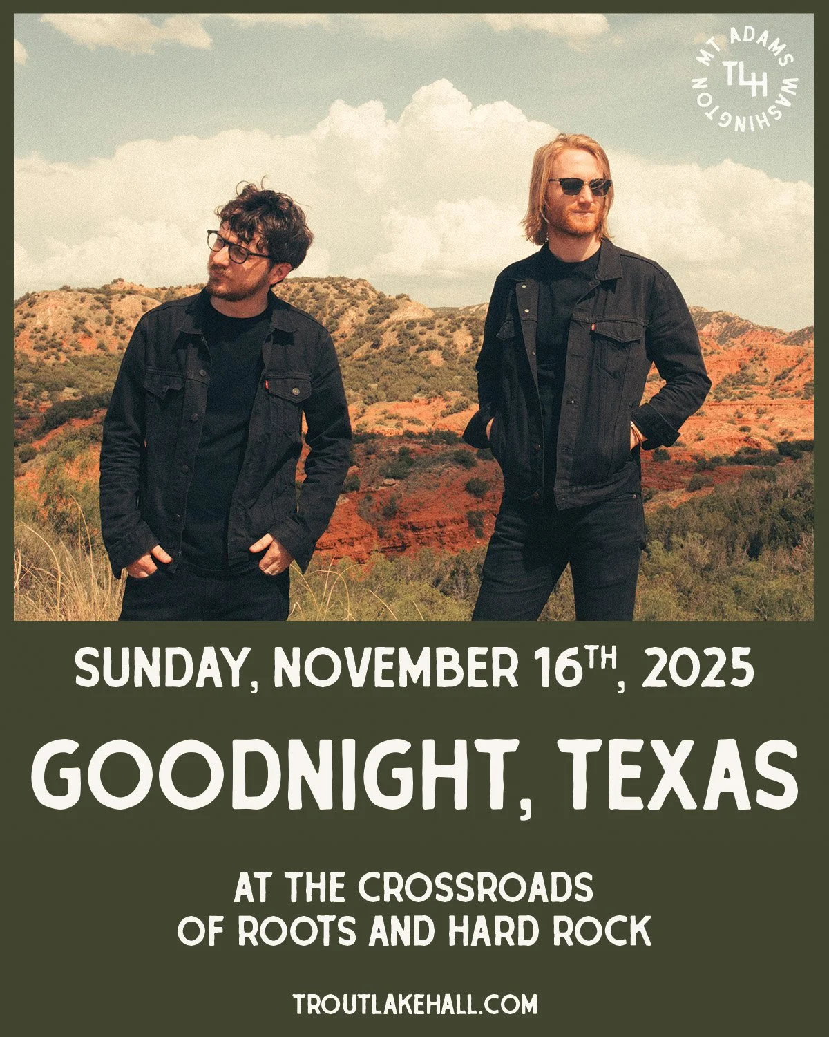 🚨 Don’t miss this one, folks
@goodnighttexas brings their raw, hard-hitting folk rock to The Hall Sunday, Novem#hoodrivereats 
From banjo-led ballads to searing guitar riffs (with a little help from Metallica’s Kirk Hammett on their lat