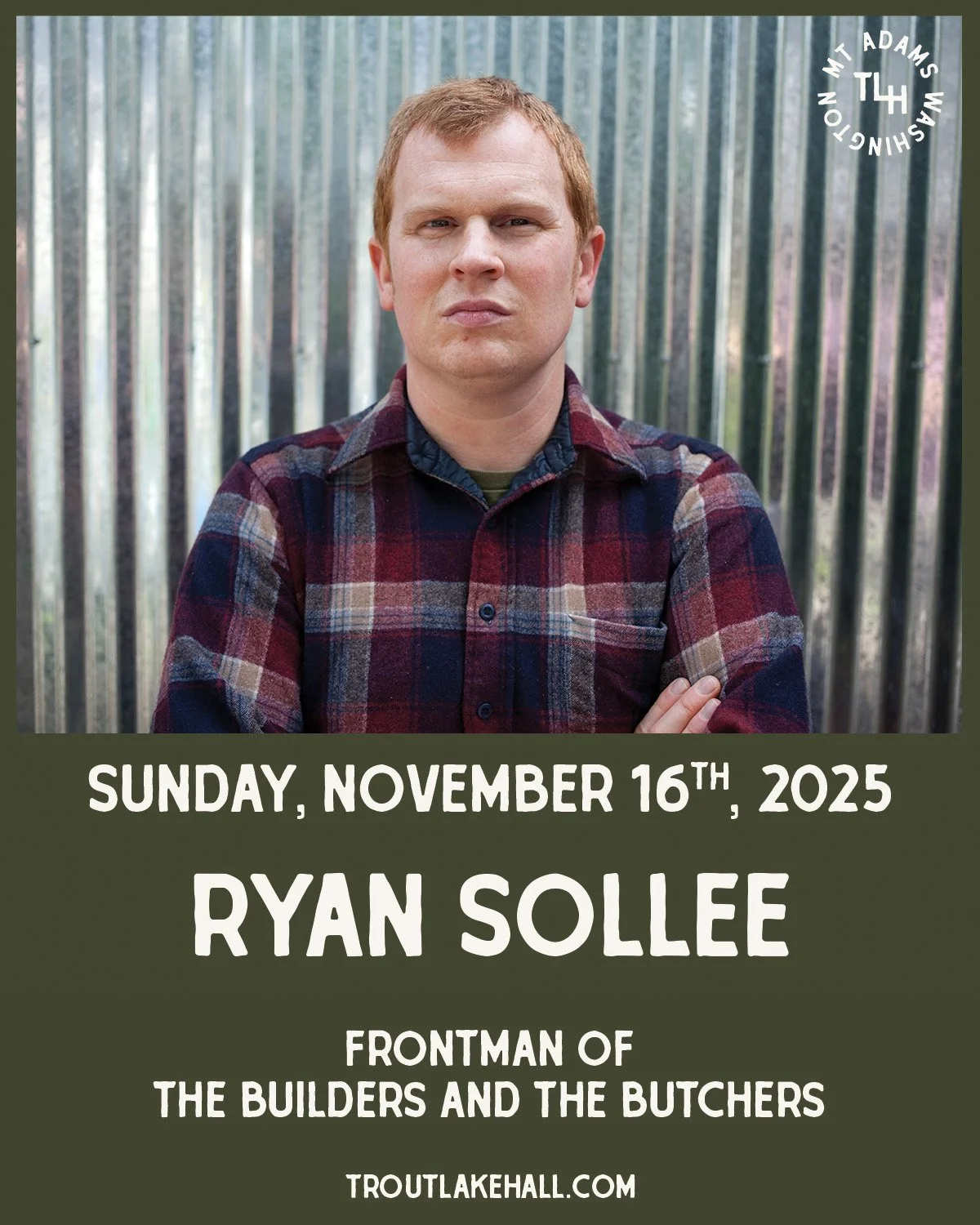 Goodnight, Texas / Ryan Sollee (of The Builders and the Butchers)
🎸 Sunday, November 16th, 2025 🎸
$25 Advance // $30 Day Of Show
5pm Doors / 6pm Show &middot; All Ages

We&rsquo;re thrilled to announce that Ryan Sollee of @thebuildersandthebutchers