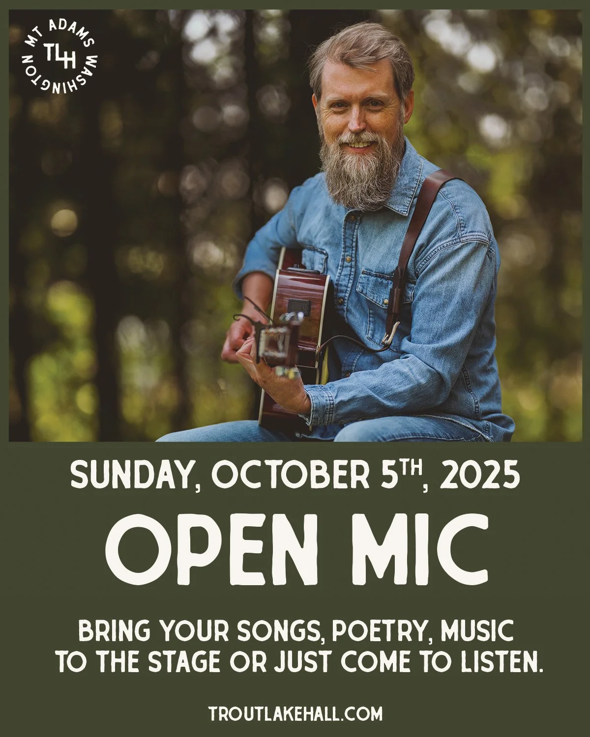 Open Mic Night w/ @lincolncrockett- FREE!
Sunday, December 7th

Bring a song, poem, pickin&rsquo; piece &mdash; or just come cheer. Historic room, warm crowd, great sound. Beginners and pros welcome. Sign up early!
Doors 5pm &bull; Sign-up by 5:30pm 