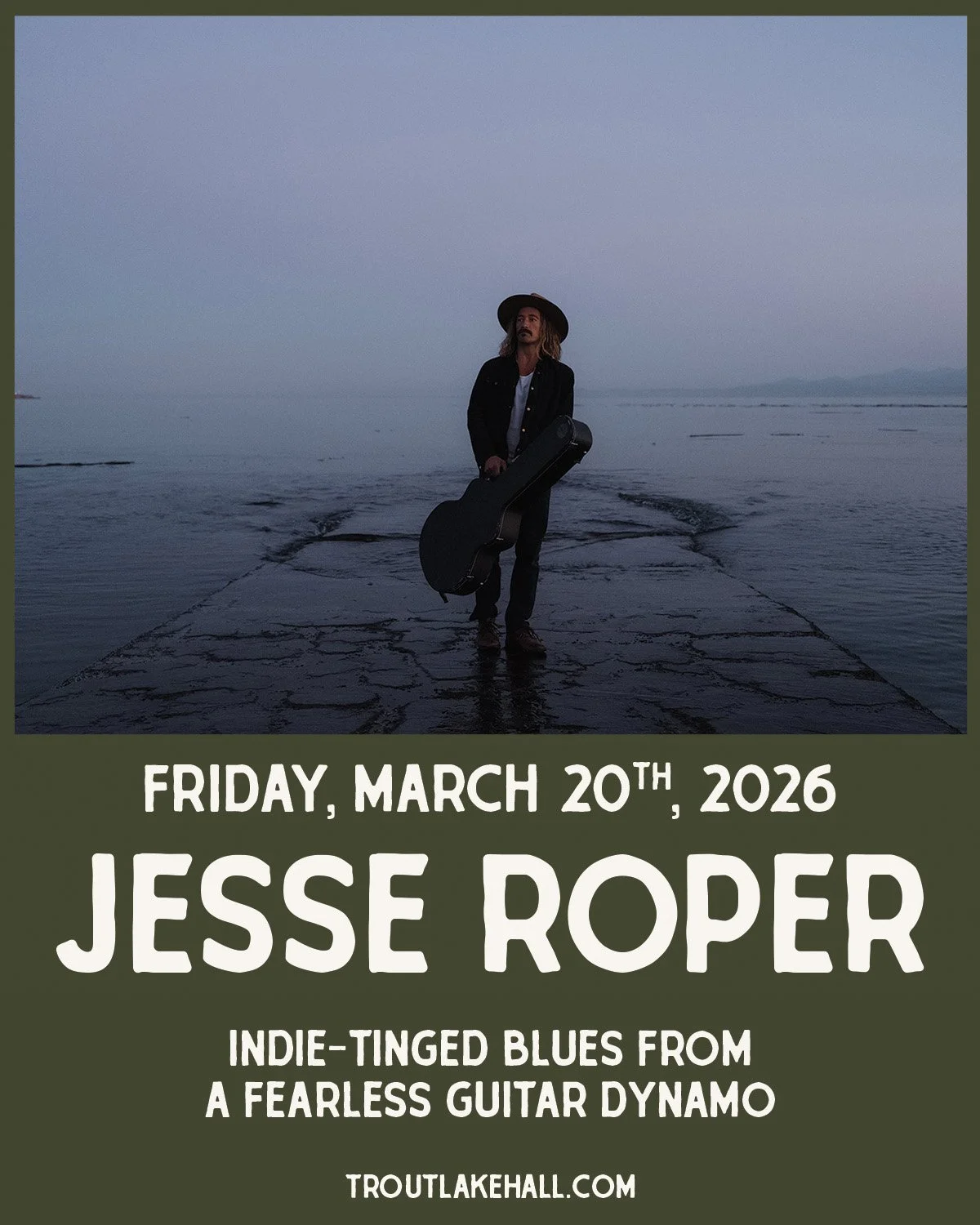 Blues that bite. Grooves that move. Guitar work that pulls you in.

Jesse Roper brings a modern edge to blues Americana, blending soul, grit, and indie influence into a live show that feels electric and alive. A fearless performer with a deep connect