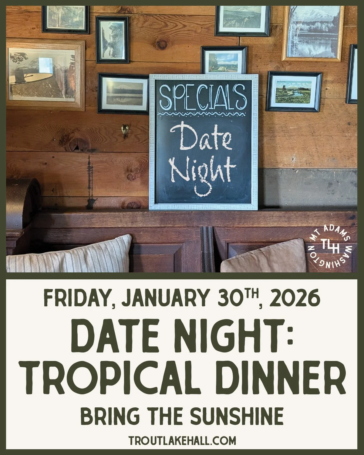 Let&rsquo;s pretend it&rsquo;s summer for the night.

Coconut, pineapple, passion fruit, and sunshine flavors set the tone for a cozy winter Date Night that feels like a mini vacation. This tropical inspired three course dinner is made to slow things