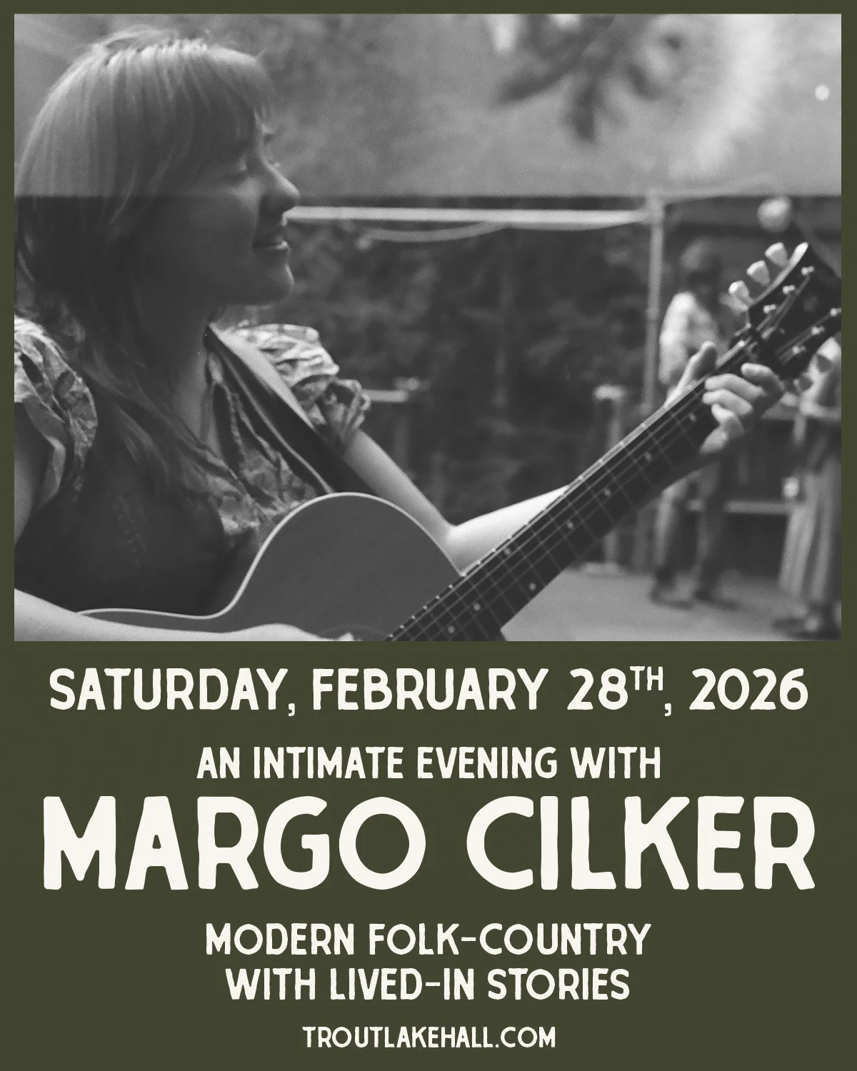 An Intimate Evening with Margo Cilker
Electric and captivating Americana country from the heart

📅 Saturday, February 28, 2026
🎟️ $25 Advance // $30 Day Of Show
🚪 6pm Doors
⏰ 7pm Show
All Ages

We&rsquo;re honored to welcome Margo Cilker to the Ha