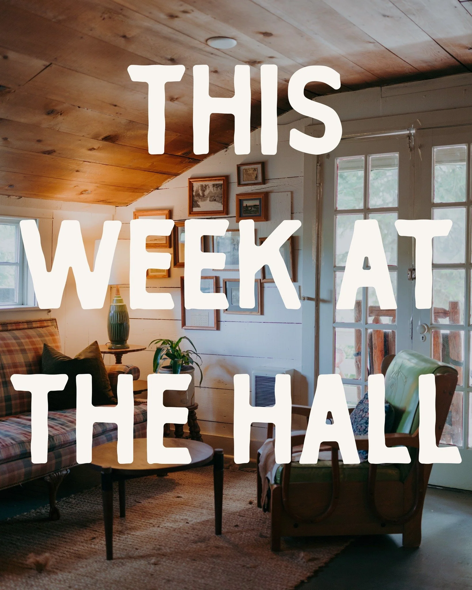 This Week at The Hall - January 29 &ndash; February 2, 2026

Thursday, January 29
Columbia Gorge Junior Kayak Club Film Festival
5:30pm Doors &middot; 7pm Show &middot; All Ages
$23 Week Of &middot; $25 Day
A fundraiser for 2026 programming featuring