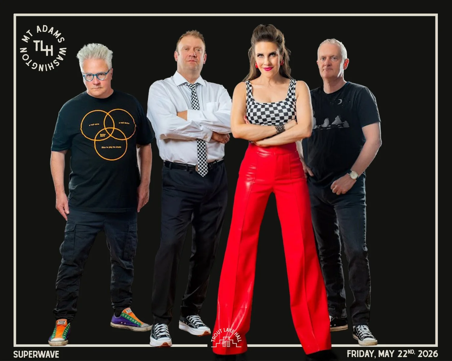 SuperWave | Friday, May 22nd, 2026
Iconic New Wave hits from Blondie, INXS, The Talking Heads and more!

On sale now at TroutLakeHall.com

#TroutLakeHall #DanceParty #80s #GoodTimes #SuperWave