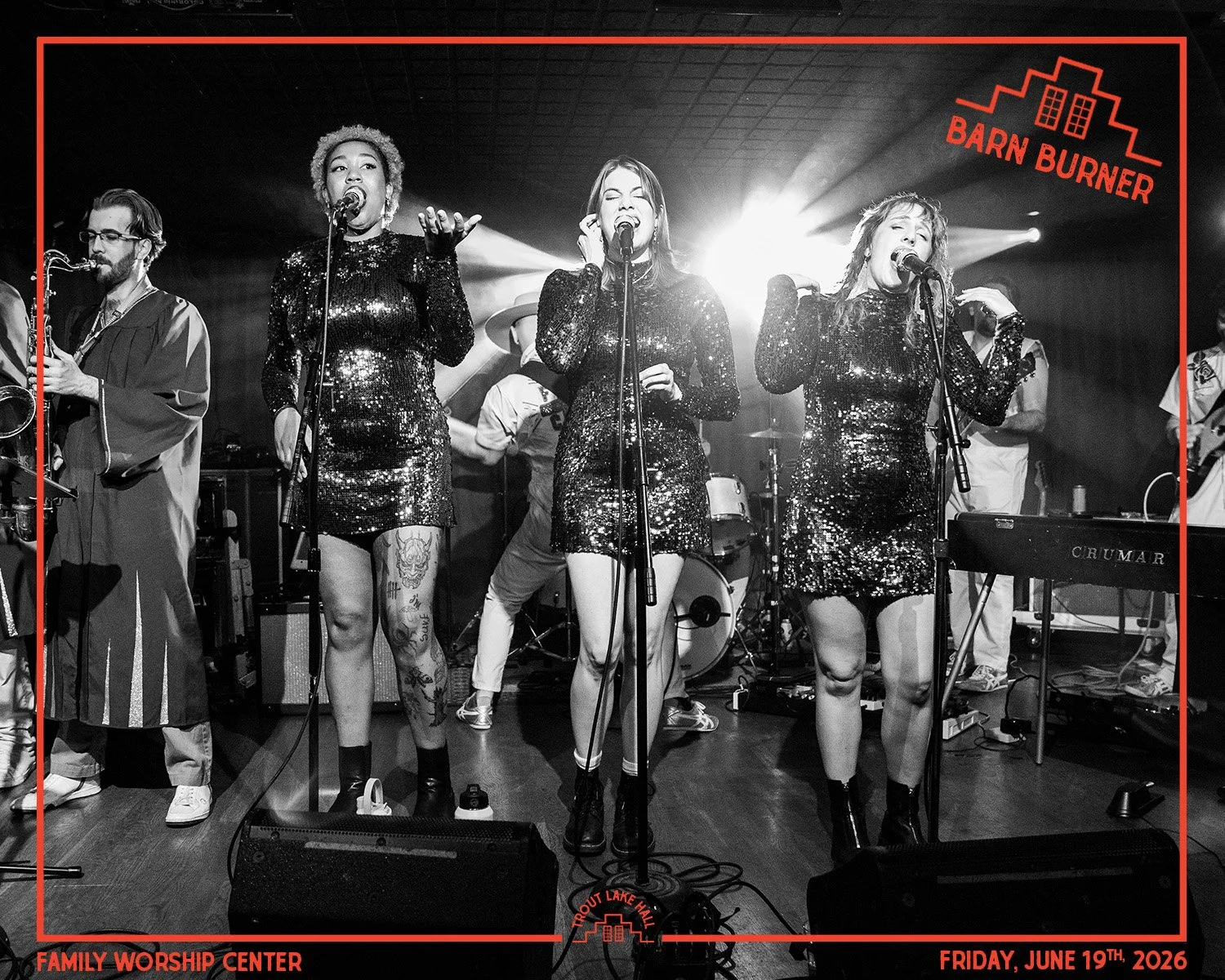 JUNE BARN BURNER: Family Worship Center w/ Smoker Dad | Friday, June 19th,2026
On sale now!

For fans of: Leon Russell, The Band, Jim James, and The Rolling Stones

TroutLakeHall.com

#TroutLakeHall #LiveMusic #GoodTimes #FamilyWorshipCenter #Groove