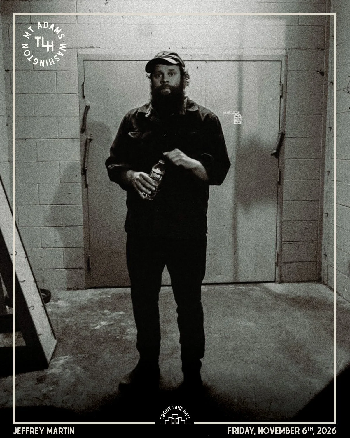 We're excited to welcome Jeffrey Martin and Sam Weber to Trout Lake Hall.

Jeffrey Martin has earned a devoted following for songs that are raw, thoughtful, and deeply human. His writing has a way of finding beauty in life's hardest questions, delive