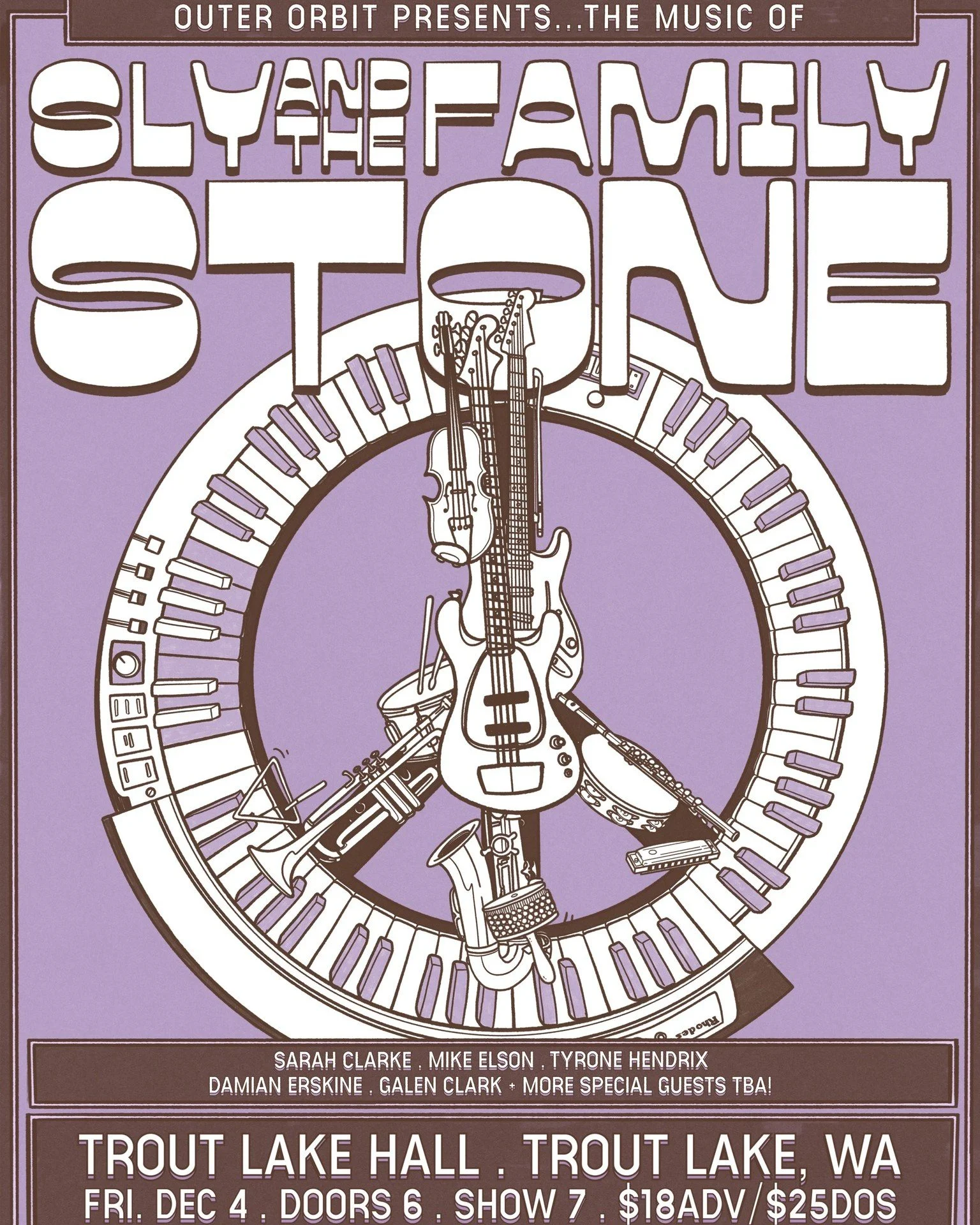 Sly Stone changed the sound of modern music.

From funk and soul to rock, R&amp;B, and hip-hop, his songs continue to echo through generations of artists.

On December 4, Outer Orbit pays tribute to that legacy with two sets of deep cuts and classic 