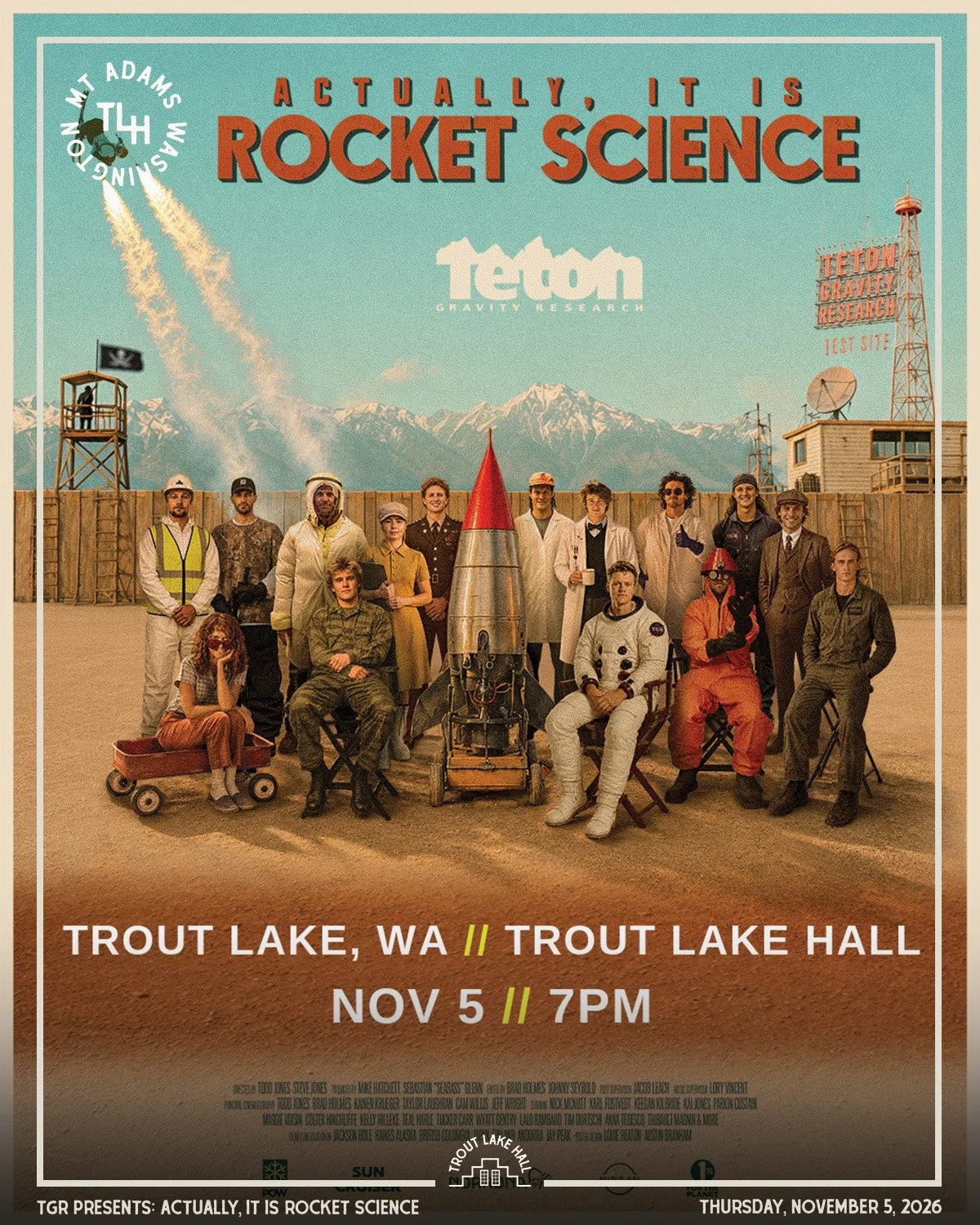 How much of skiing is science, and how much is knowing when to send it?

Teton Gravity Research is back with its 31st annual ski film, Actually, It Is Rocket Science, and we're bringing it to the BIG screen at Trout Lake Hall!

Follow some of the wor