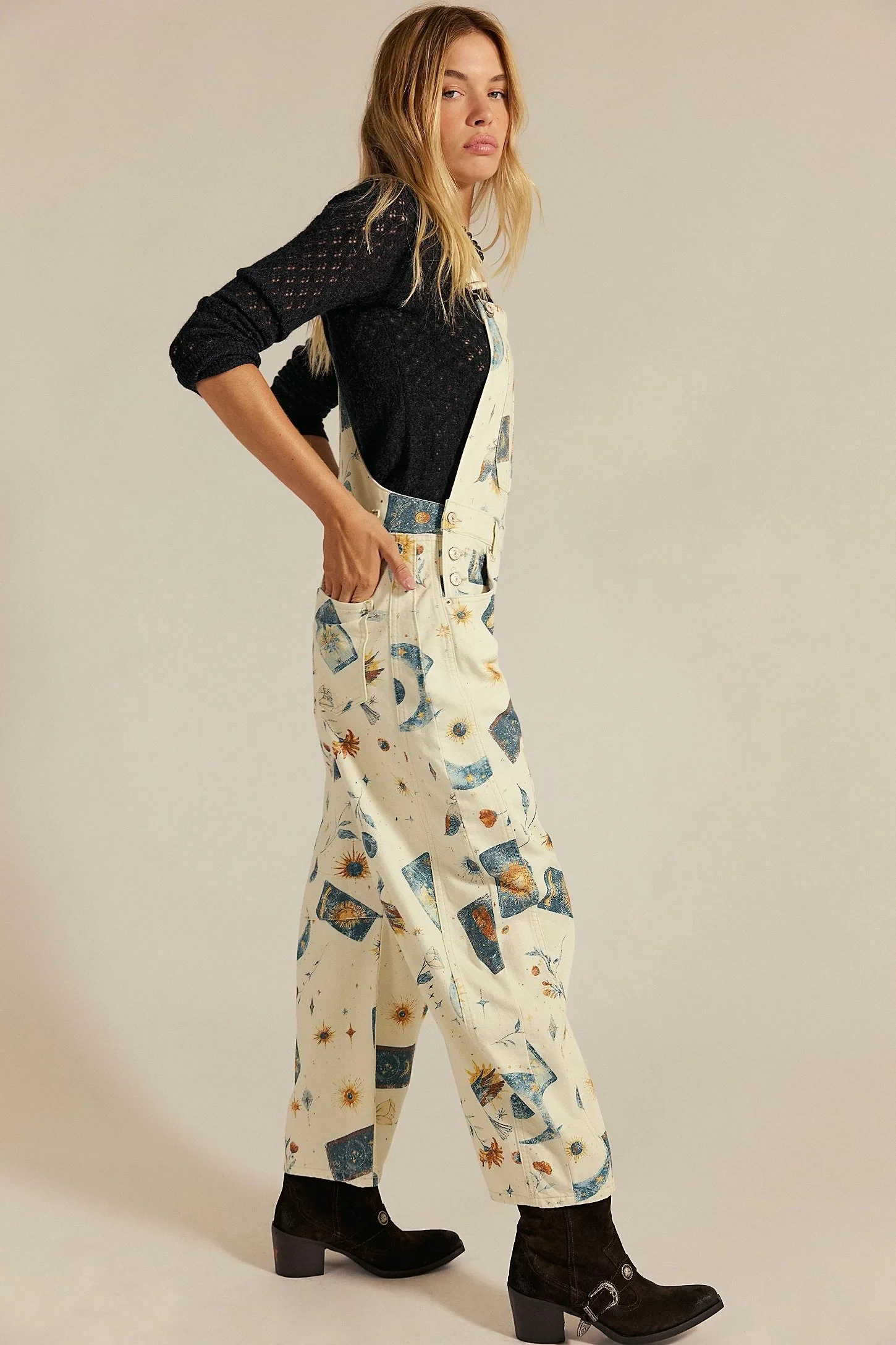 We The Free Good Luck Printed Overalls_3.jpeg