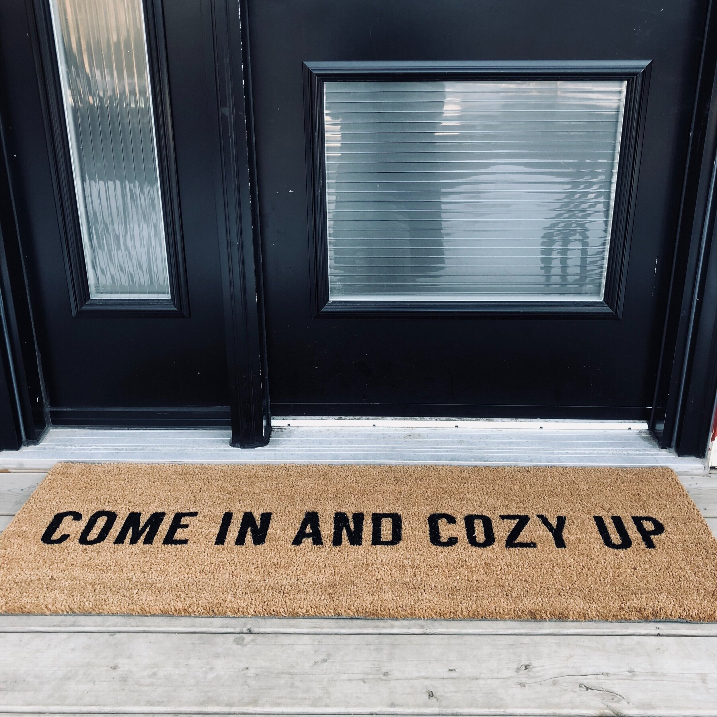 Somebody keeps putting a welcome mat in front of my apartment door. :  r/mildlyinfuriating