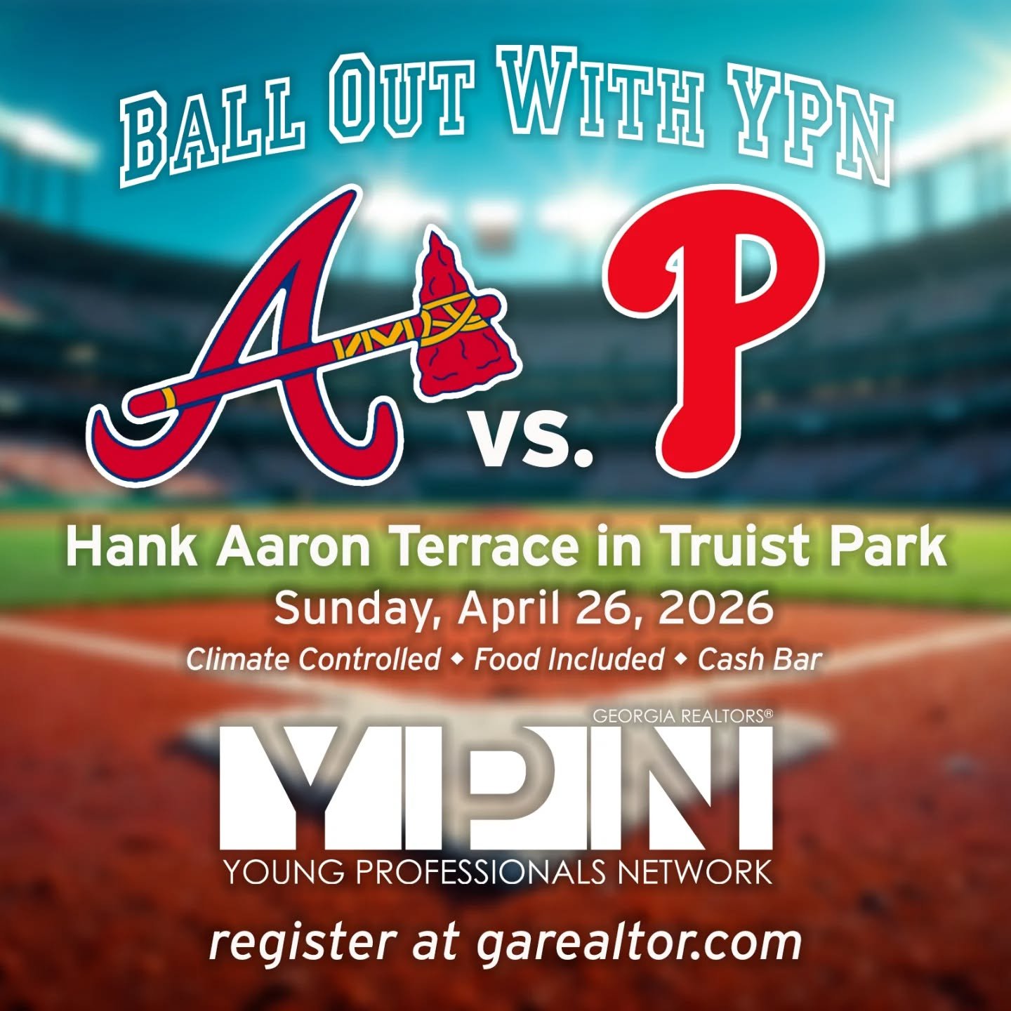 Heyyyy Georgia REALTORS&reg;! Want to come to a Braves game against the Phillies with me in April? We'll be in the air-conditioned Hank Aaron Terrace with unlimited food. I can't guarantee someone will buy you beer 🍻, but I can *almost* guarantee th