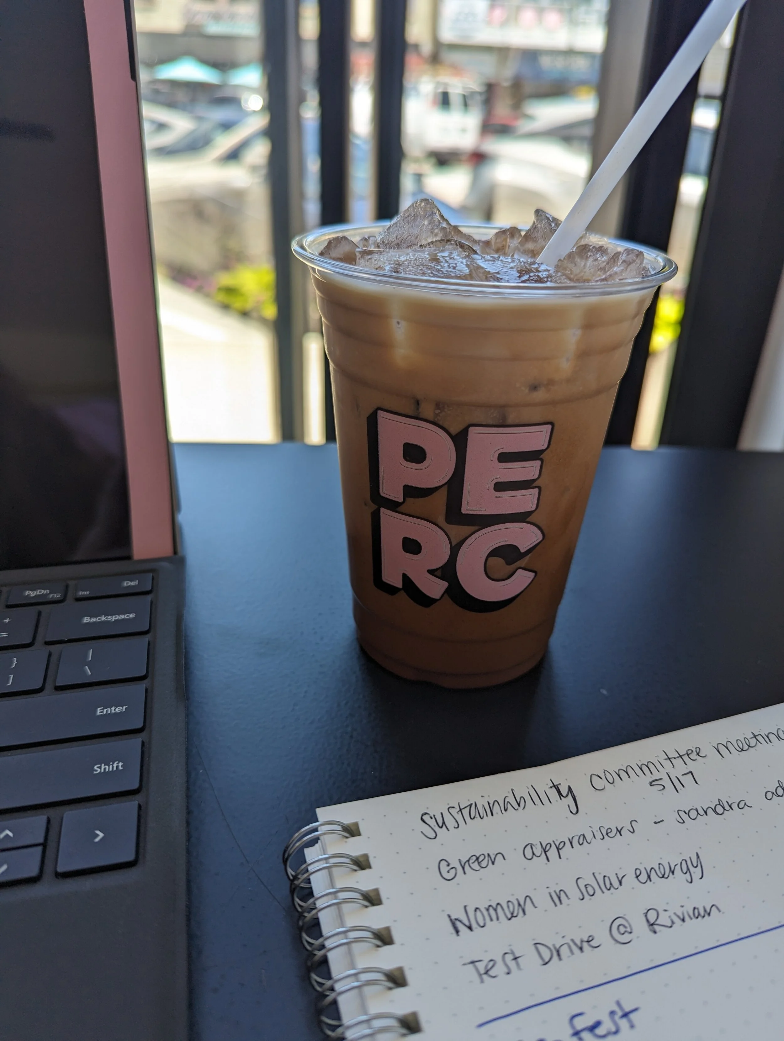 Indoor/Outdoor coffee shop at PERC in Tucker