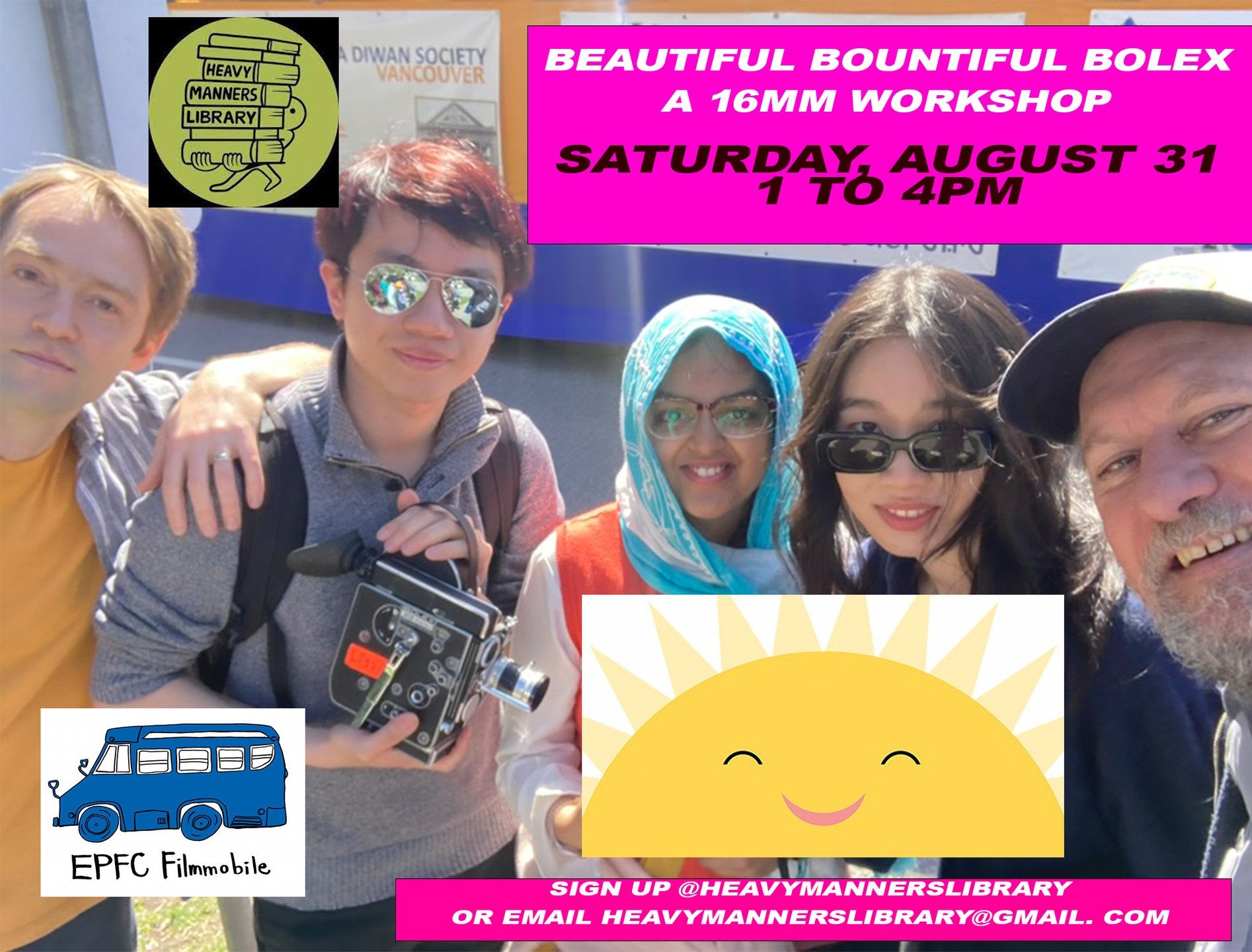 Hello EPFC Los Angeles Family!!! We are hosting an INTRO to 16mm FILMMAKING workshops at the LOVELY @heavymannerslibrary on the last day of August!!! The 31st from 1 to 4PM

SAY GOODBYE to our favorite MONTH of the YEAR as we learn EVERYTHING about o