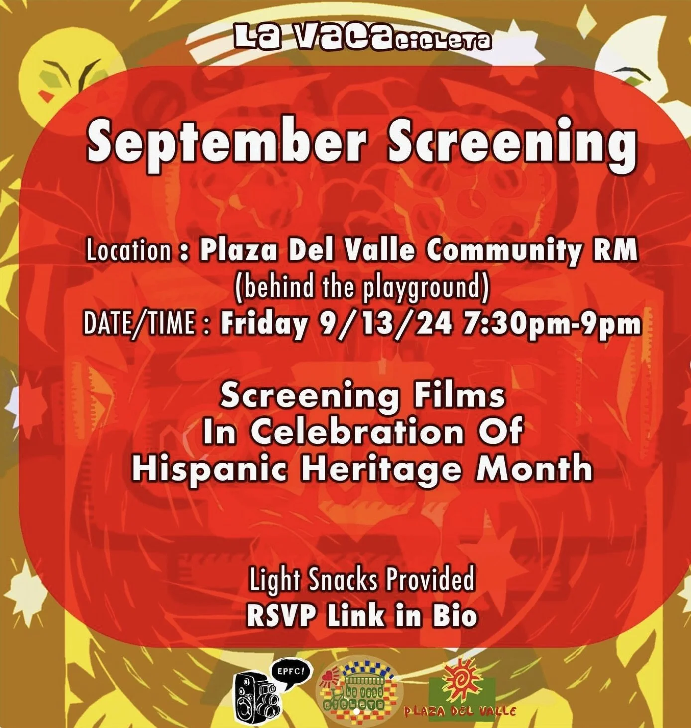 September SCREENING: hispanic heritage MONTH 