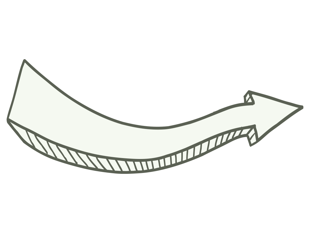 A curved arrow pointing to the right.
