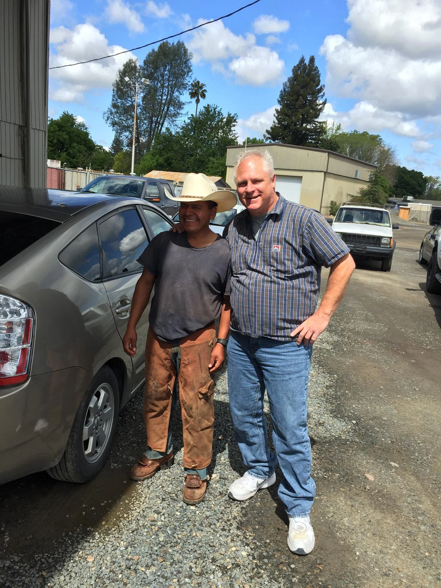 Glenn Kantock and valued working in the yard in Santa Rosa, CA