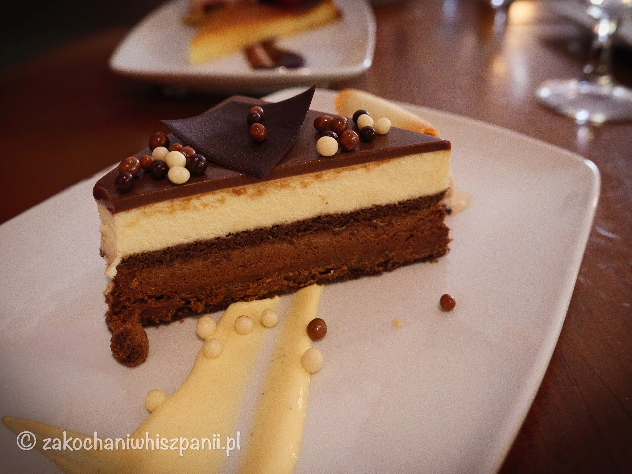 deser czekoladowy, restauracja El Pimpi Malaga