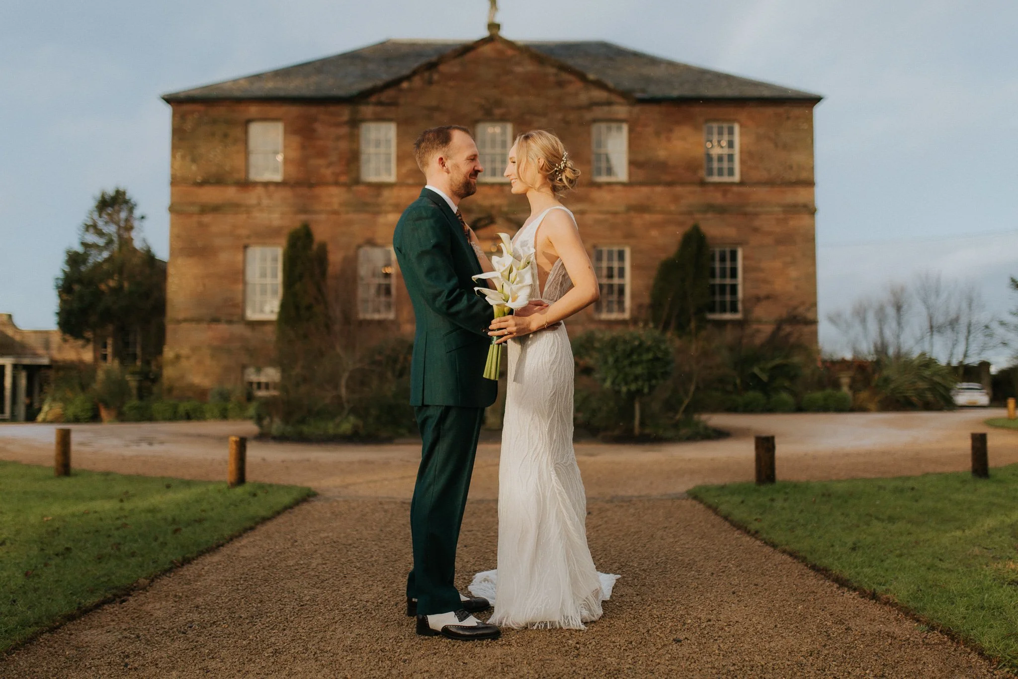 Warren &amp; Nina — A Stylish Winter Wedding at Newton Hall