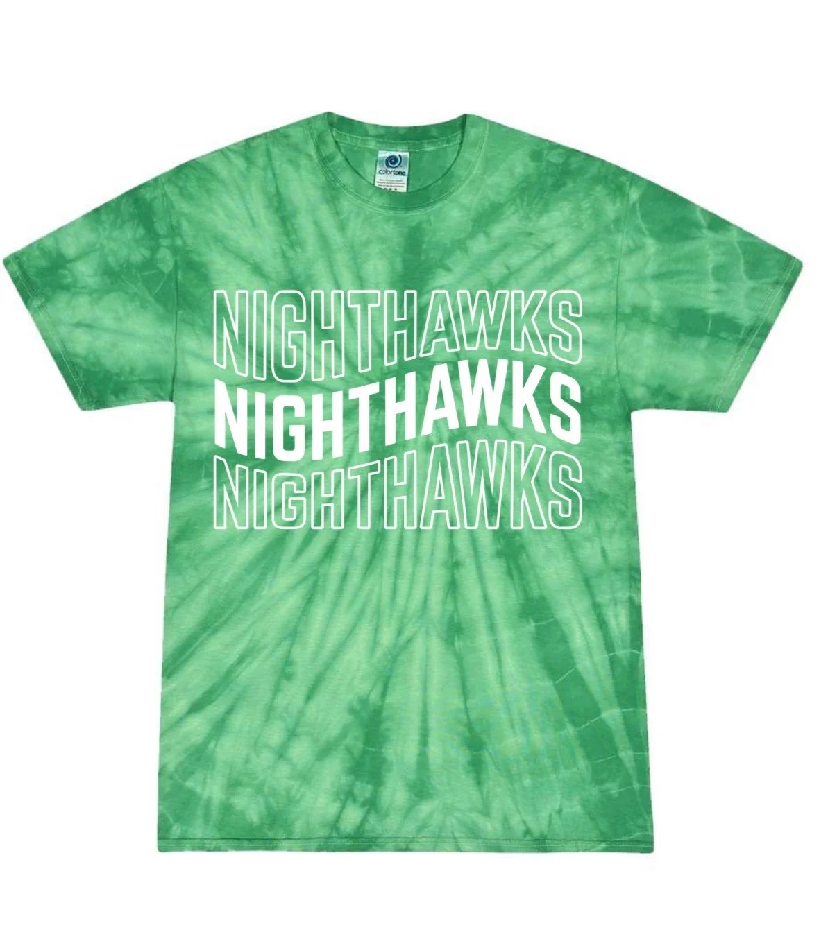 Youth green tie-dye t-shirt