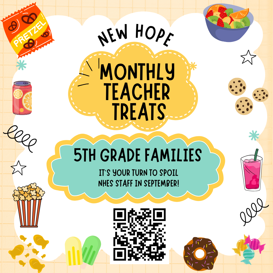 5th Grade Sponsors Break room Treat