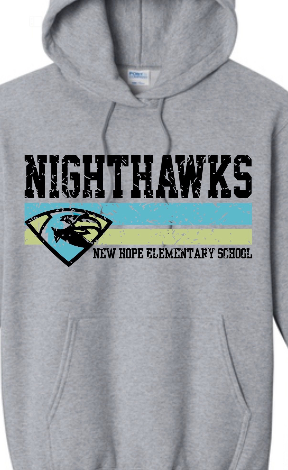 Nighthawk Gray Hooded Sweatshirts