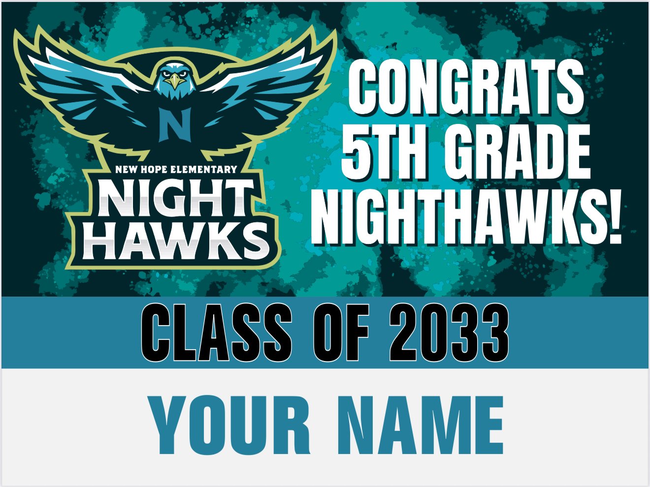 *PERSONALIZED* Class of 2033 Promotion Yard Sign PRE-ORDER
