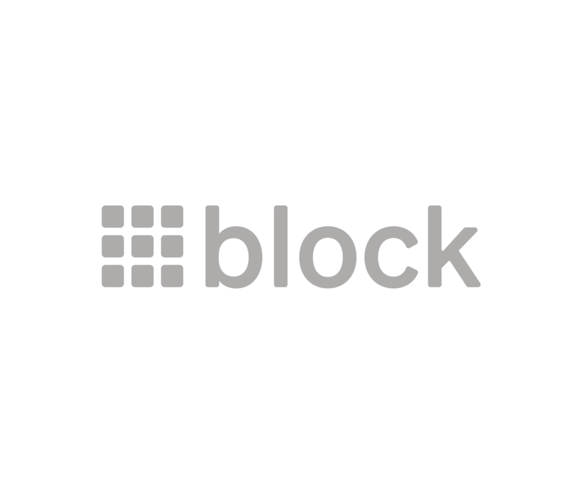 The logo of Block, featuring a grid of 9 small squares and the word 'block' in lowercase gray letters.