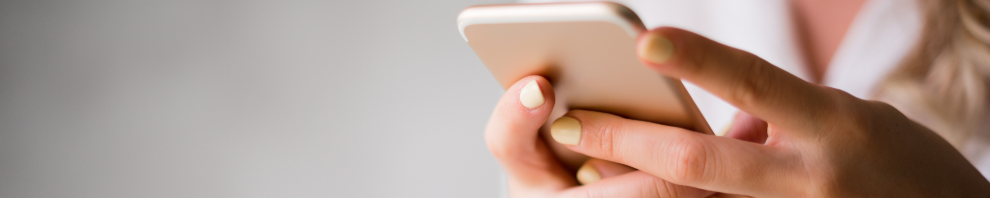 woman holding mobile phone