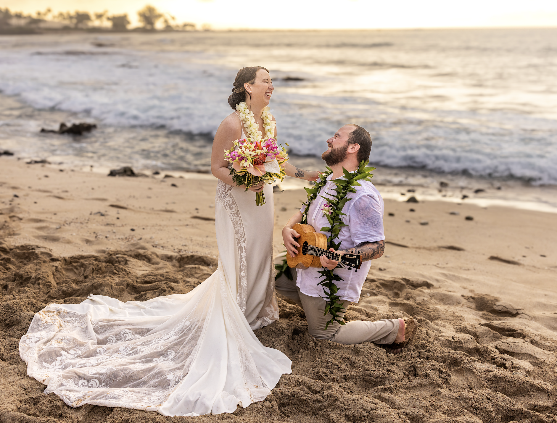 Kukio Beach Wedding Hawaii Big Island